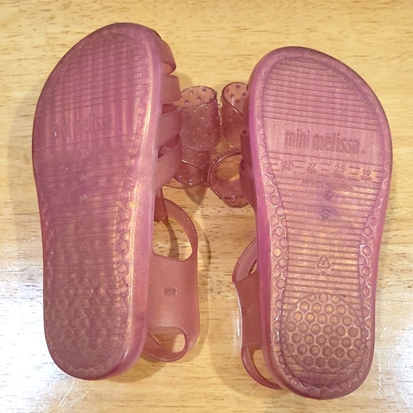 Mini Melissa Aranha XIII Pink Glitter Size 10 - Picture 3 of 5